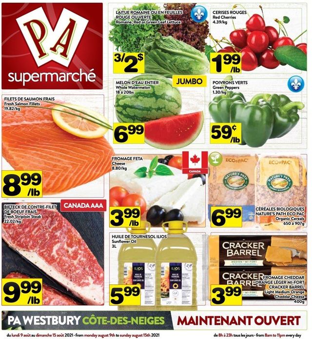 PA Supermarché Flyer from 08/09/2021