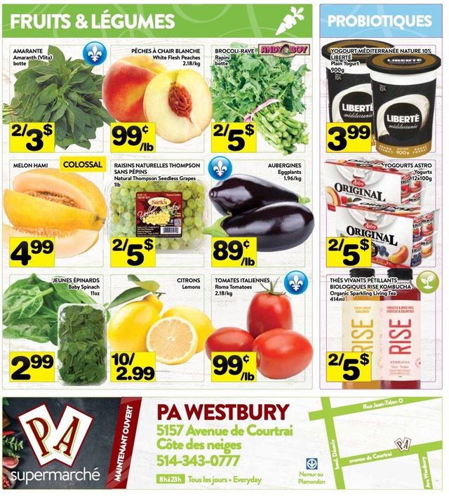 PA Supermarché Flyer from 08/23/2021