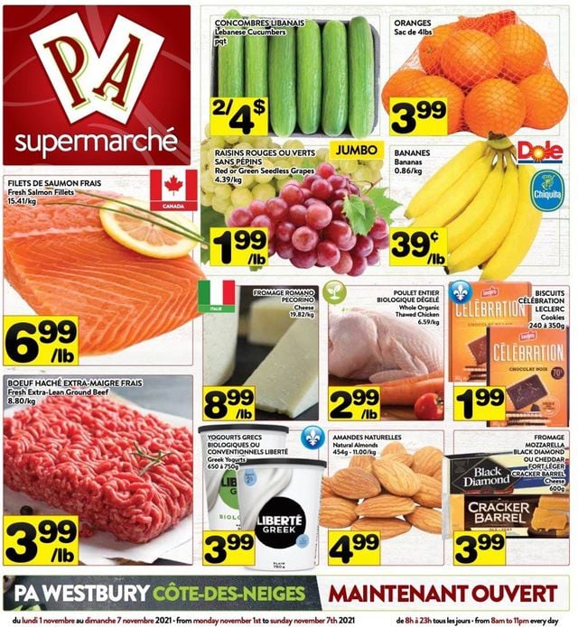 PA Supermarché Flyer from 11/01/2021