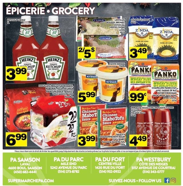 PA Supermarché Flyer from 03/28/2022
