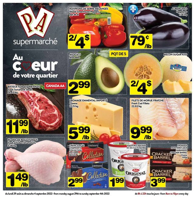 PA Supermarché Flyer from 08/29/2022