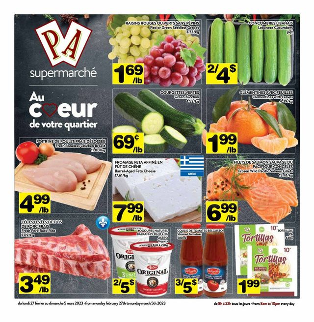 PA Supermarché Flyer from 02/27/2023