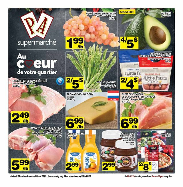 PA Supermarché Flyer from 05/22/2023