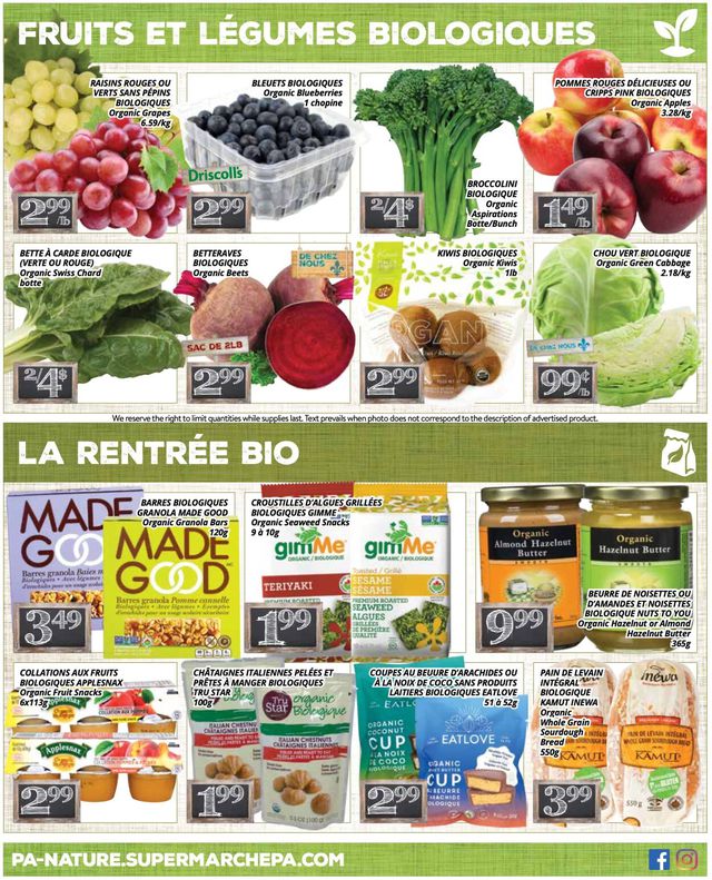 PA Supermarché Flyer from 08/21/2023