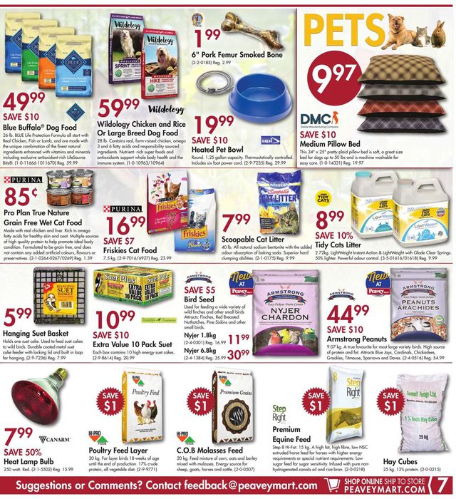 Peavey Mart Flyer from 11/15/2019