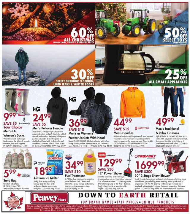 Peavey Mart Flyer from 01/02/2020