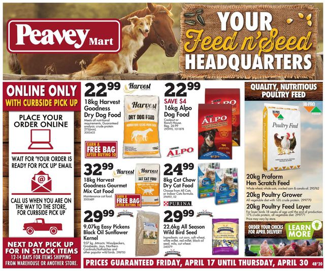 Peavey Mart Flyer from 04/17/2020
