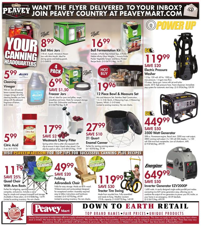 Peavey Mart Flyer from 07/30/2020