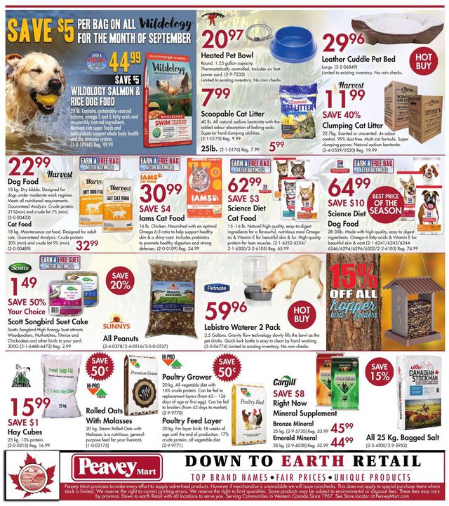 Peavey Mart Flyer from 09/10/2020