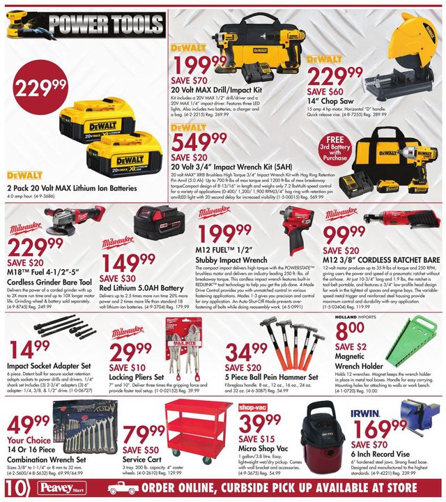 Peavey Mart Flyer from 10/15/2020