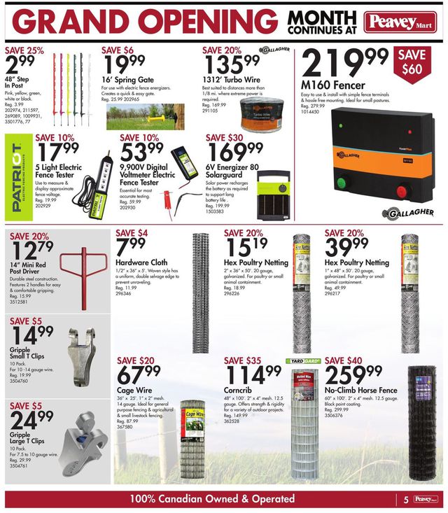 Peavey Mart Flyer from 04/16/2021