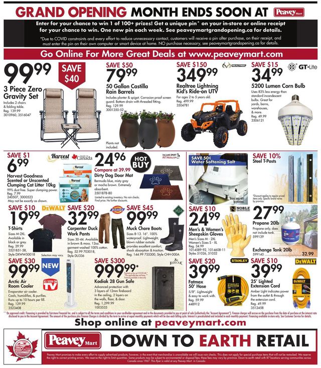 Peavey Mart Flyer from 04/23/2021