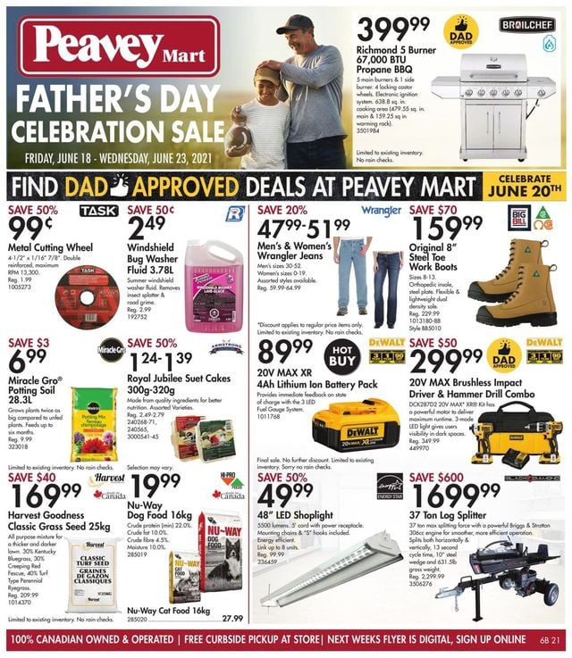 Peavey Mart Flyer from 06/18/2021
