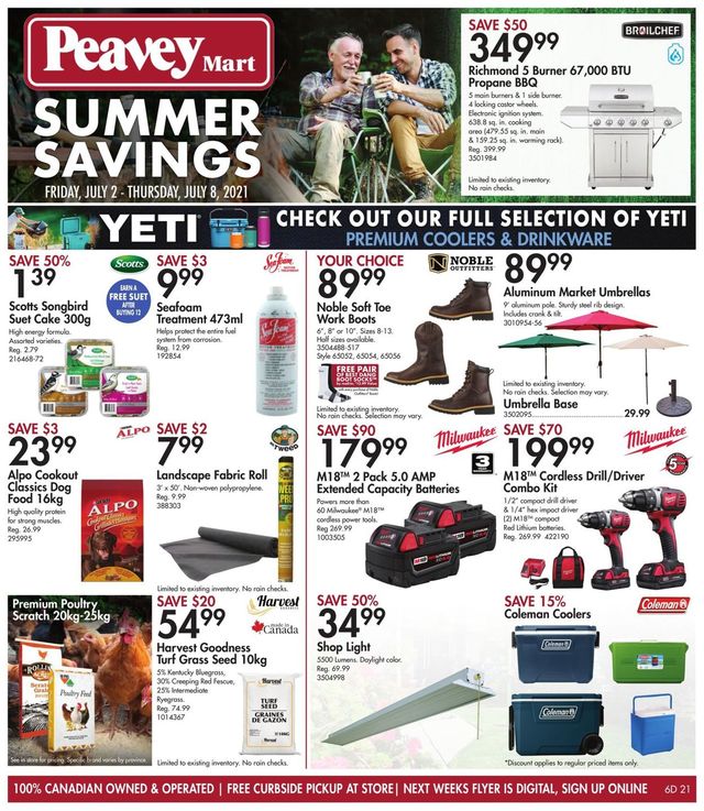 Peavey Mart Flyer from 07/02/2021
