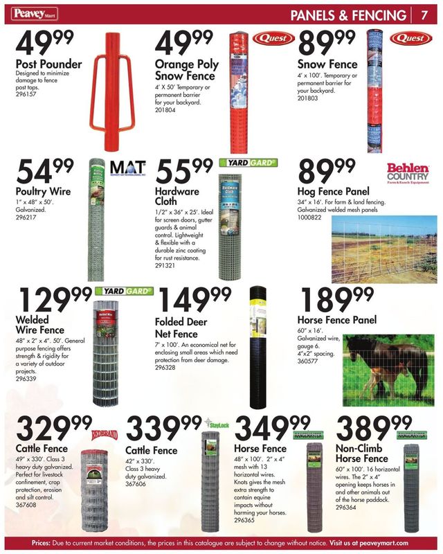 Peavey Mart Flyer from 08/18/2021