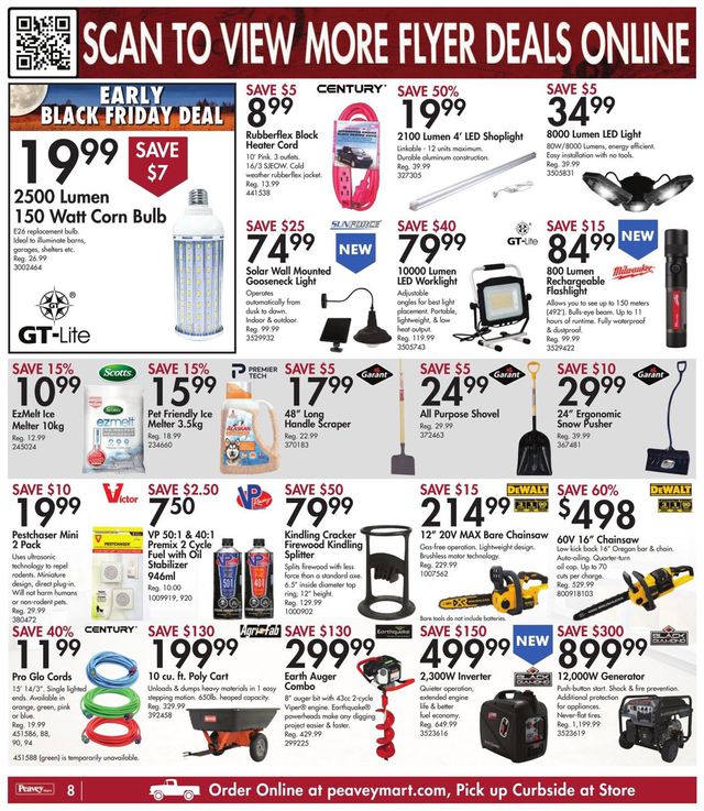 Peavey Mart Flyer from 11/19/2021