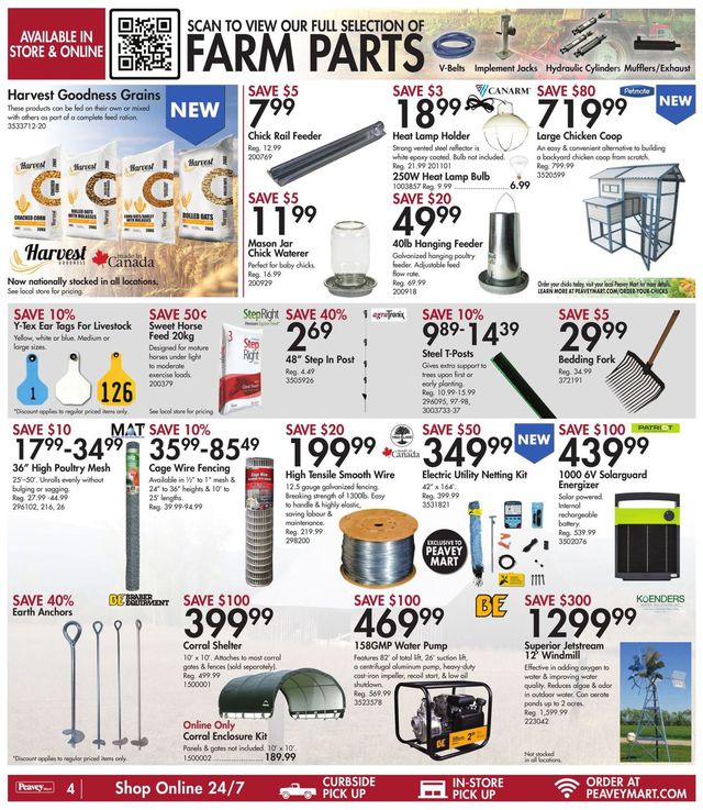 Peavey Mart Flyer from 04/22/2022