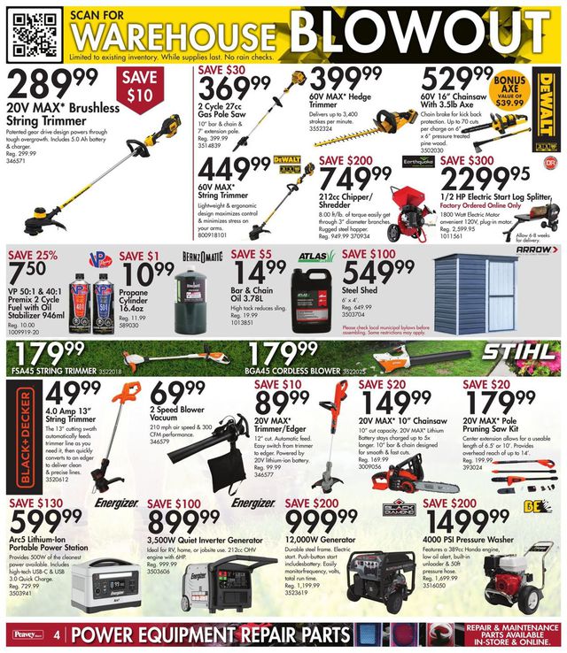 Peavey Mart Flyer from 05/06/2022