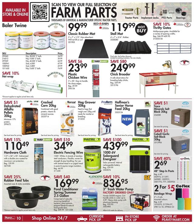 Peavey Mart Flyer from 07/15/2022