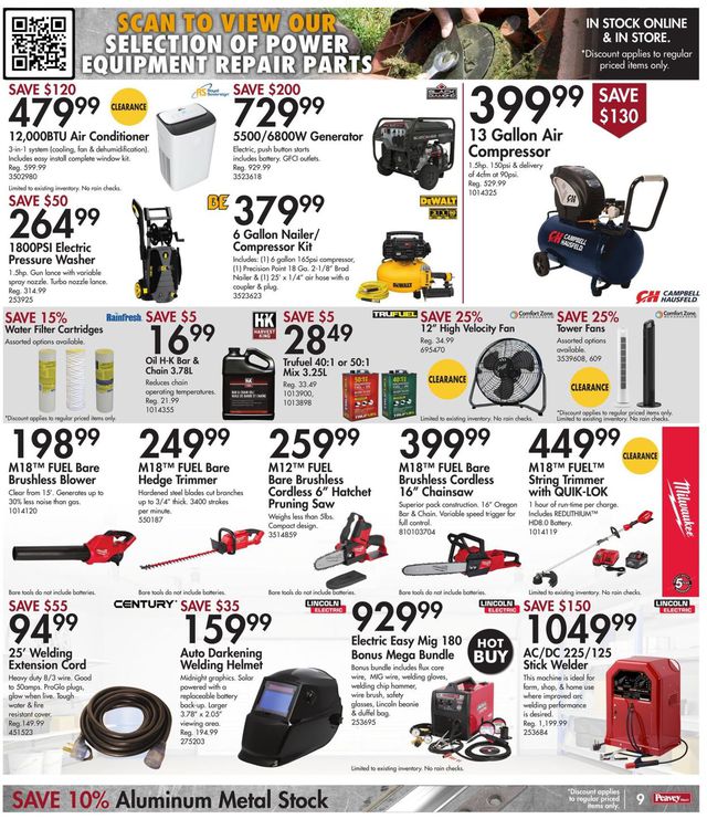 Peavey Mart Flyer from 08/12/2022