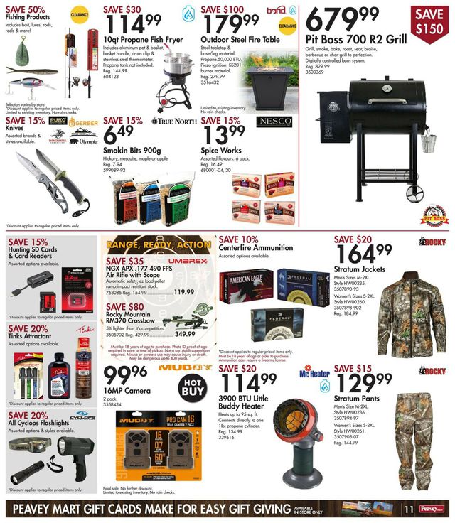 Peavey Mart Flyer from 09/09/2022