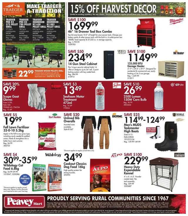 Peavey Mart Flyer from 09/23/2022
