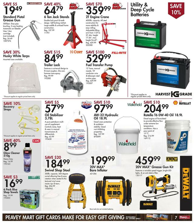 Peavey Mart Flyer from 09/30/2022
