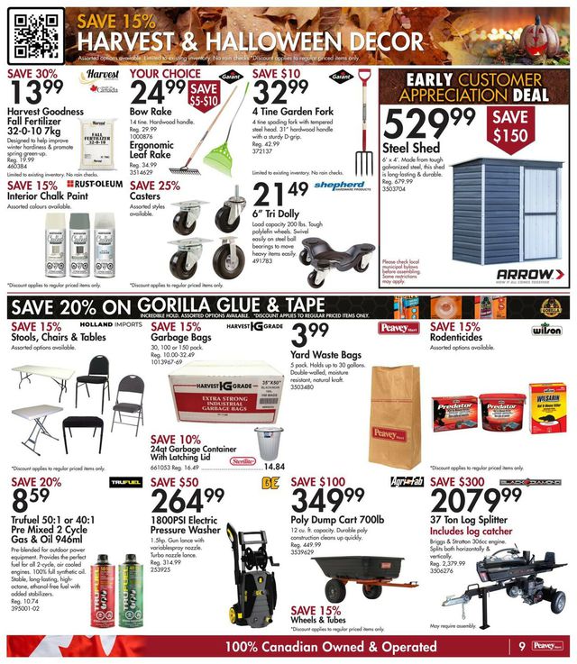Peavey Mart Flyer from 10/06/2022
