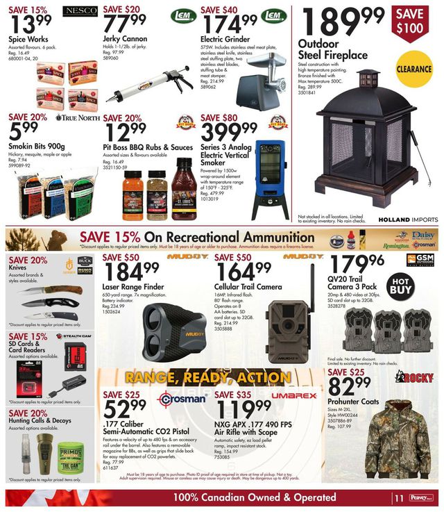 Peavey Mart Flyer from 10/21/2022