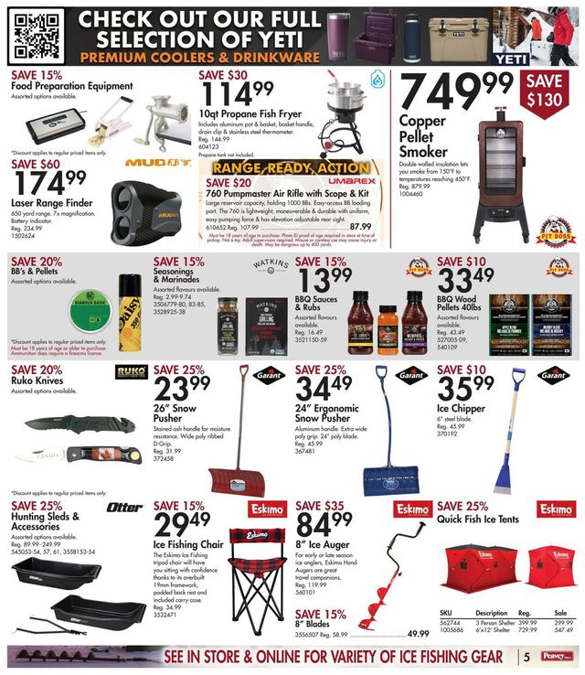 Peavey Mart Flyer from 01/06/2023