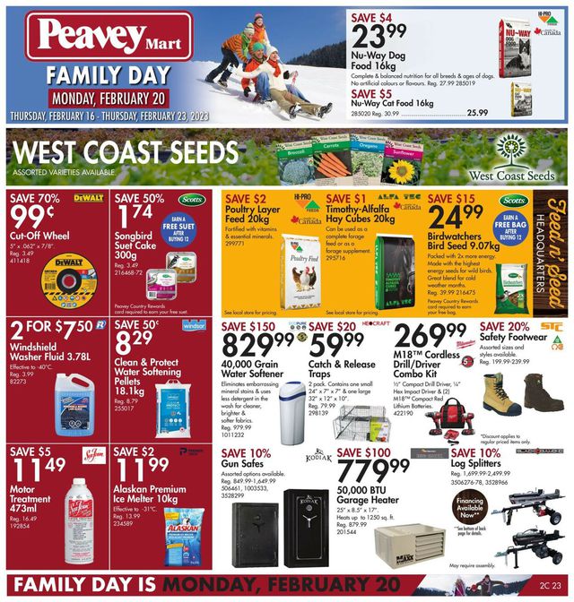 Peavey Mart Flyer from 02/16/2023