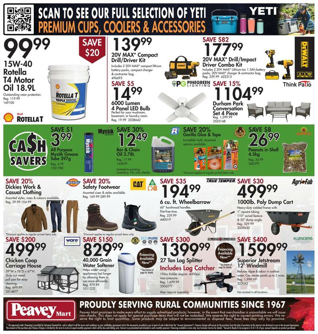 Peavey Mart Flyer from 03/10/2023