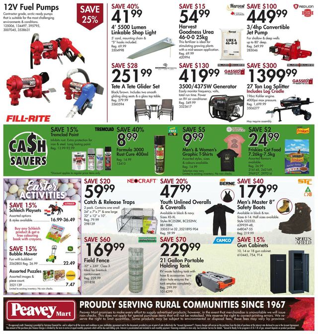 Peavey Mart Flyer from 04/06/2023