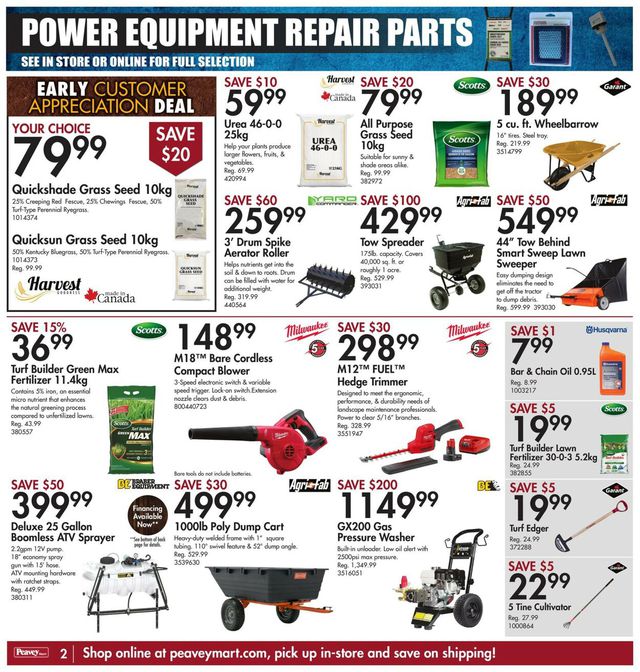 Peavey Mart Flyer from 04/21/2023