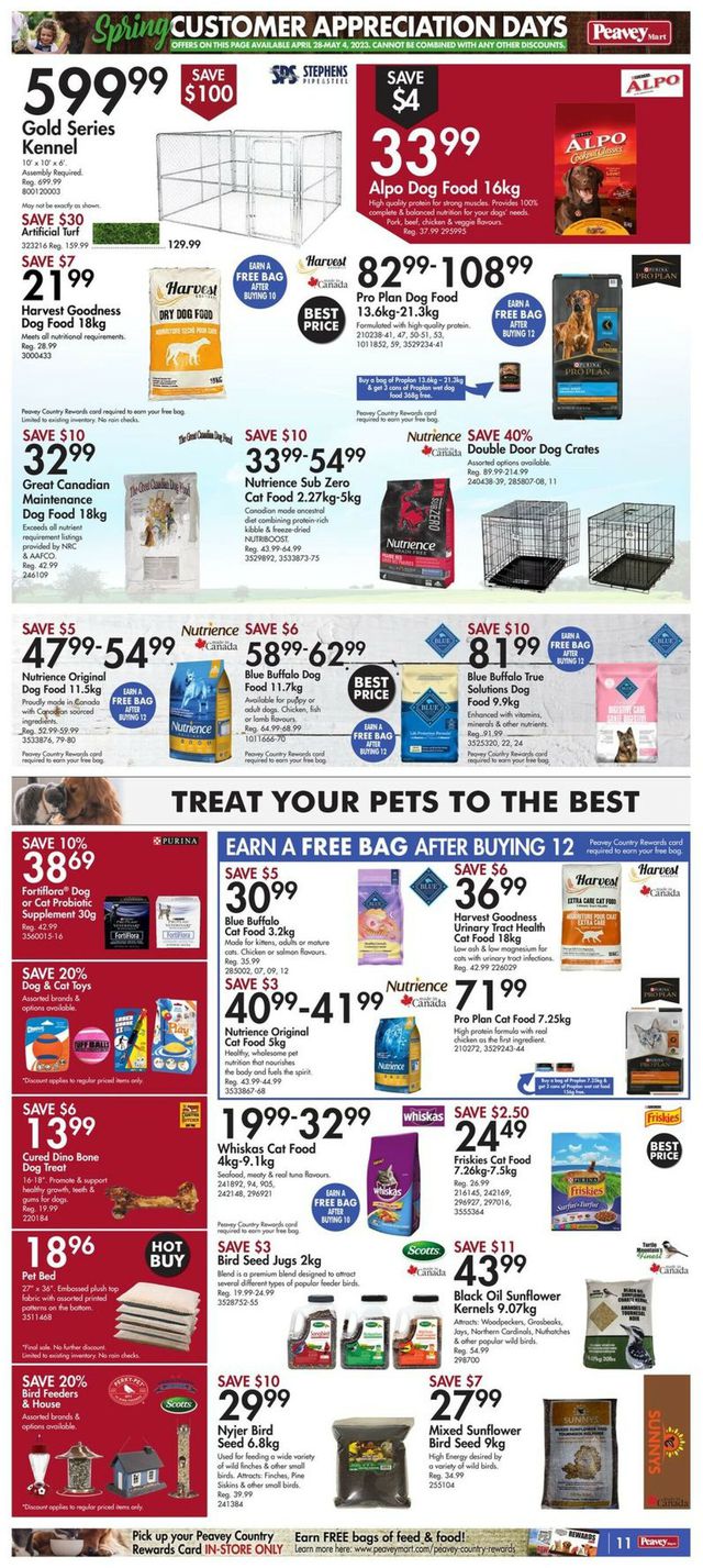 Peavey Mart Flyer from 04/28/2023