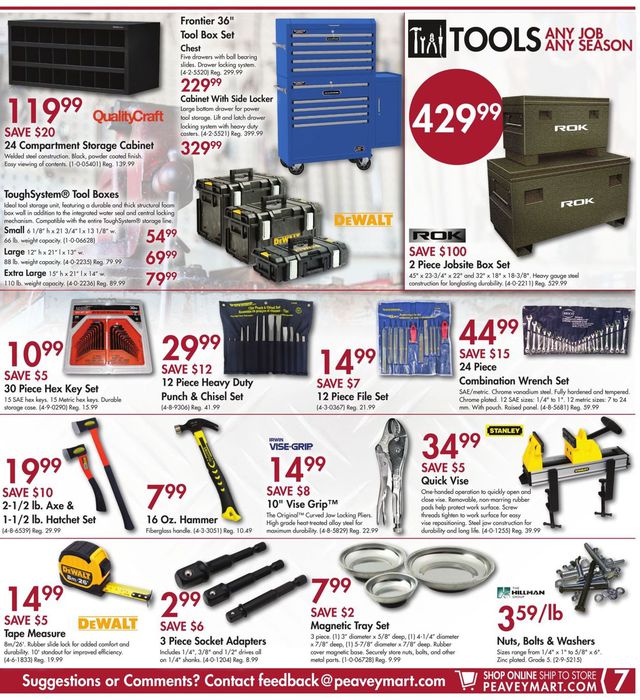 Peavey Mart Flyer from 08/09/2019