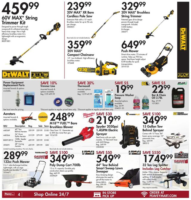 Peavey Mart Flyer from 07/14/2023