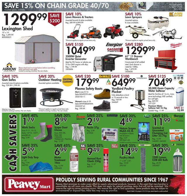 Peavey Mart Flyer from 07/28/2023