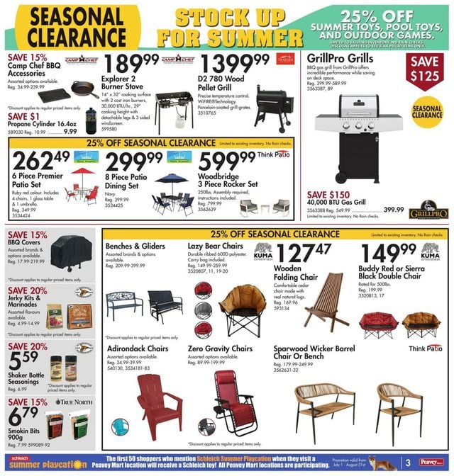 Peavey Mart Flyer from 08/03/2023