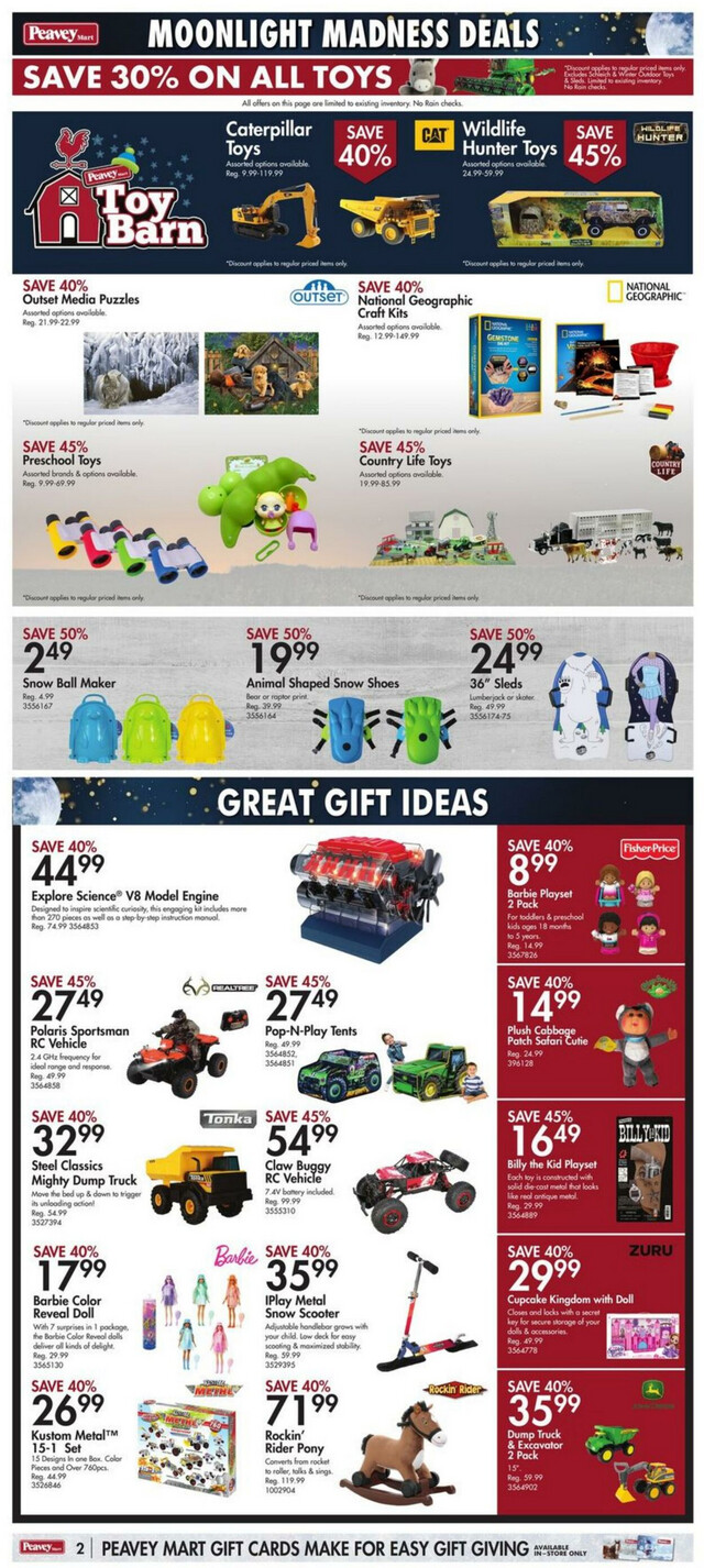 Peavey Mart Flyer from 11/23/2023