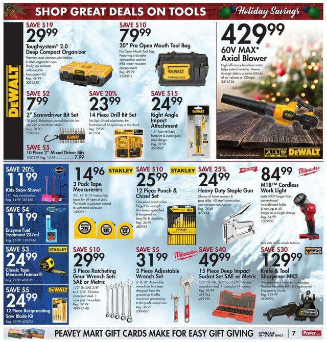 Peavey Mart Flyer from 12/01/2023