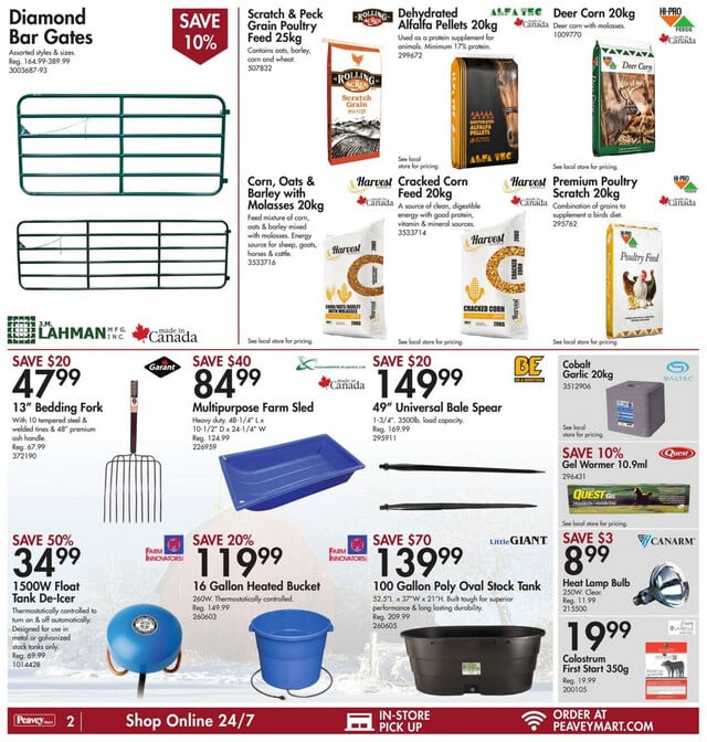 Peavey Mart Flyer from 01/12/2024