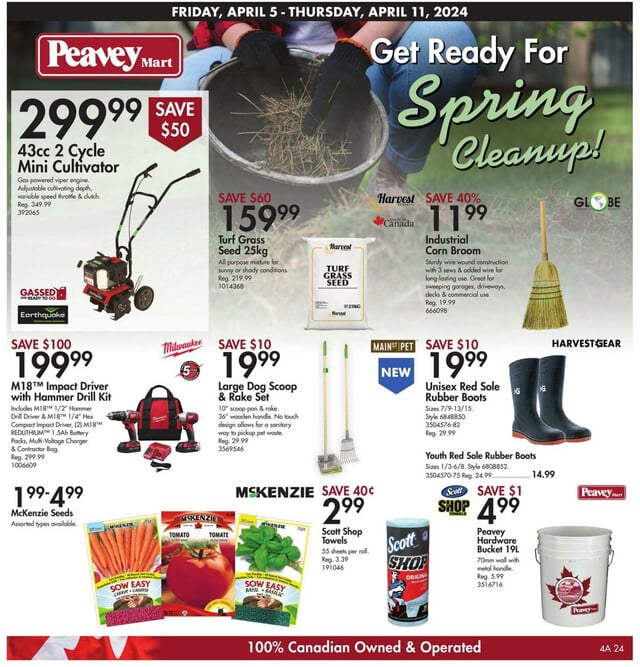 Peavey Mart Flyer from 04/05/2024