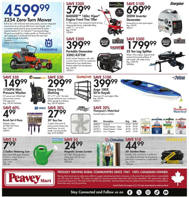Peavey Mart Flyer from 05/16/2024
