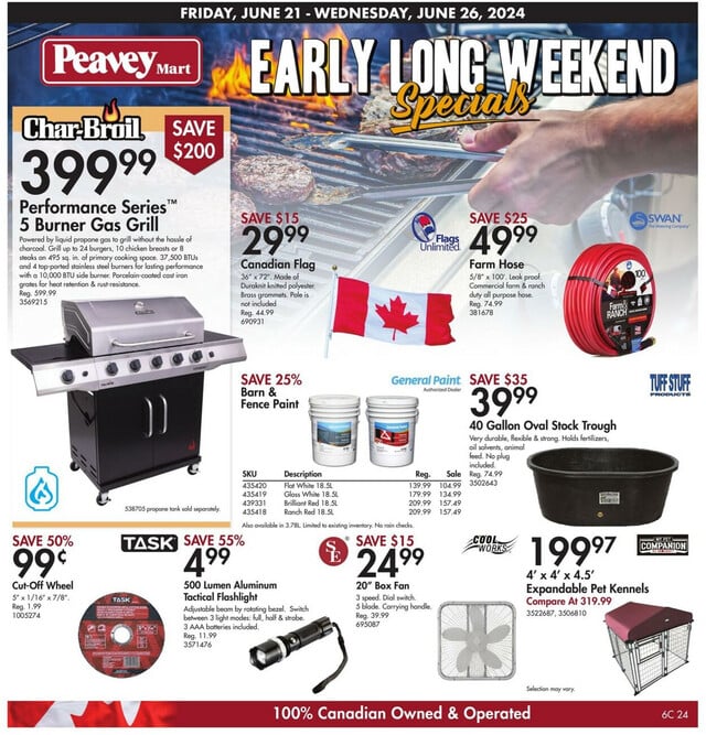 Peavey Mart Flyer from 06/21/2024