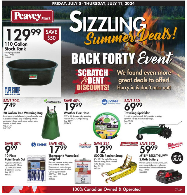 Peavey Mart Flyer from 07/05/2024