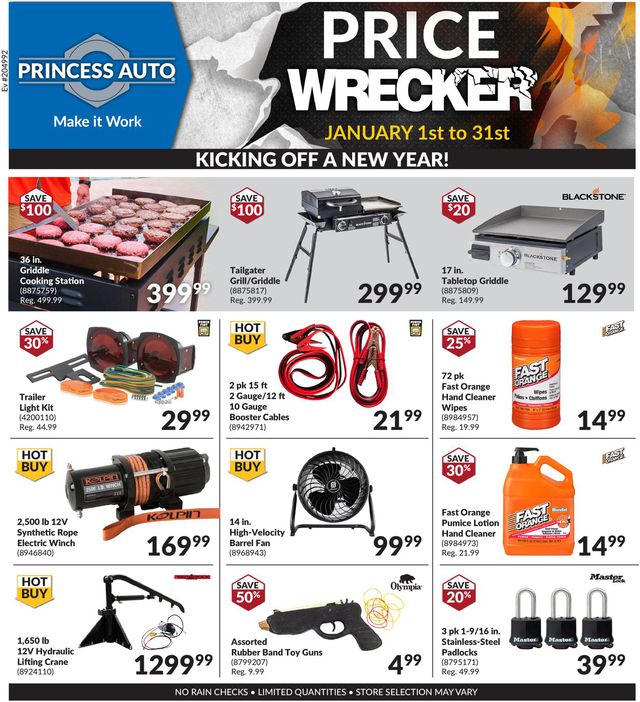 Princess Auto Flyer from 01/01/2021