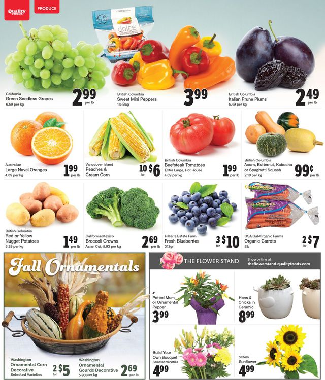 Quality Foods Flyer from 09/28/2020