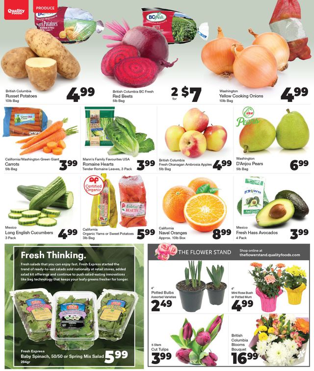 Quality Foods Flyer from 01/18/2021