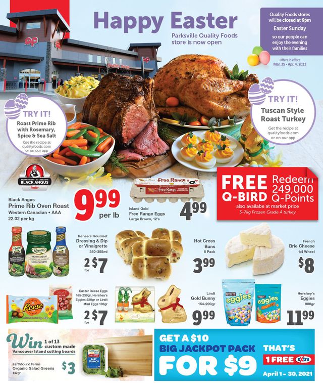 Quality Foods Flyer from 03/29/2021